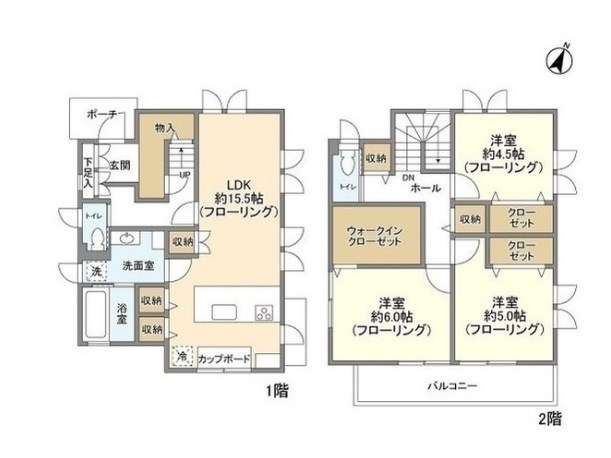 上本郷貸家 間取り