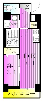AZEST王子神谷 間取り図
