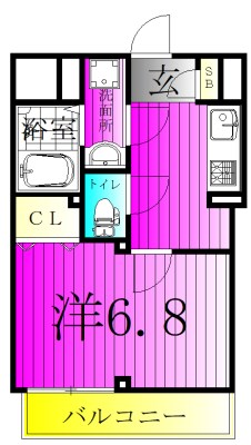 ロイヤルフレア・Ｍ 205号室 間取り