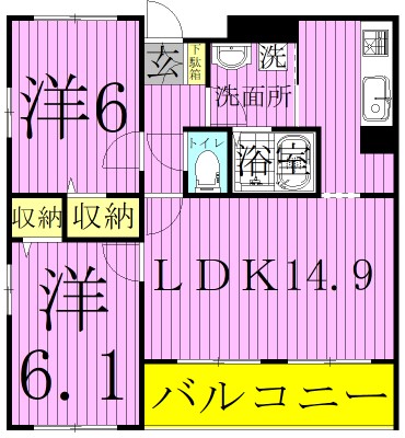リベルタ椿  間取り図