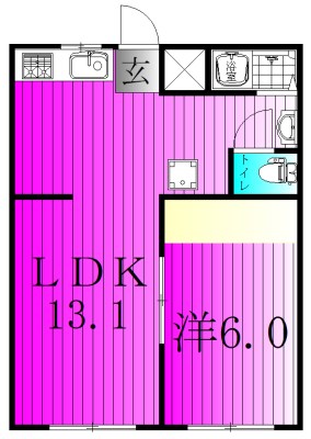 ブライディア 202号室 間取り
