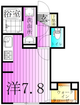 アンジュール鹿浜  間取り図