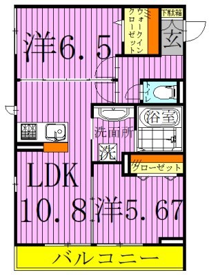 パレドールモア 間取り図
