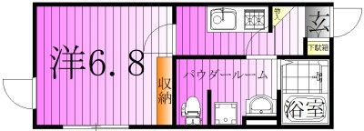 Bays water 北千住 間取り図