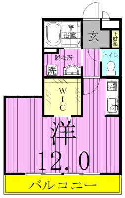 D-room 八反野 間取り図