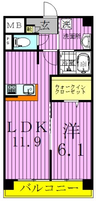 アリーズメドウ 間取り図