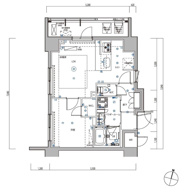 仮称）亀有マンション 間取り図