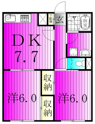 プリンシパル馬橋 103号室 間取り
