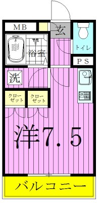 サンタフェスクエア 204号室 間取り