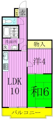 エレガンス綾瀬4 間取り図