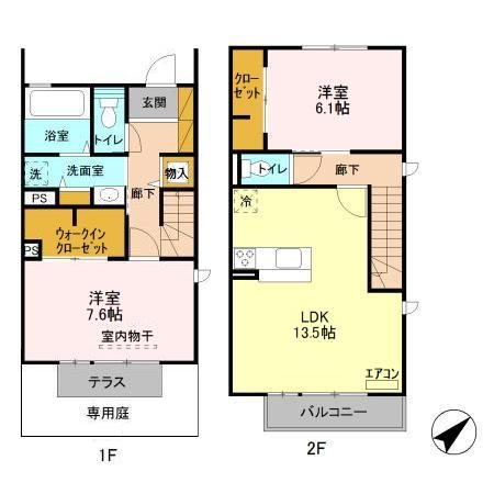 クレアージュ Ａ101号室 間取り