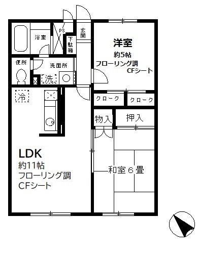 メゾネットプラザ南柏３号棟 104号室 間取り