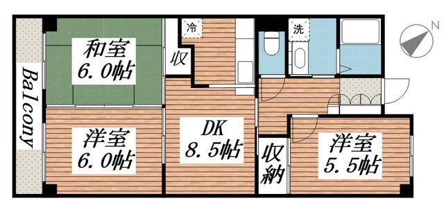 山口ビル 304号室 間取り