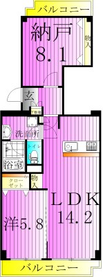コンフォリア竹ノ塚イースト 間取り図