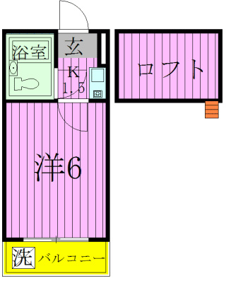 ジュネパレスシオン 102号室 間取り