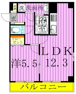 Ｐａｒｋ　ＡＹＡＳＥ２ 間取り図