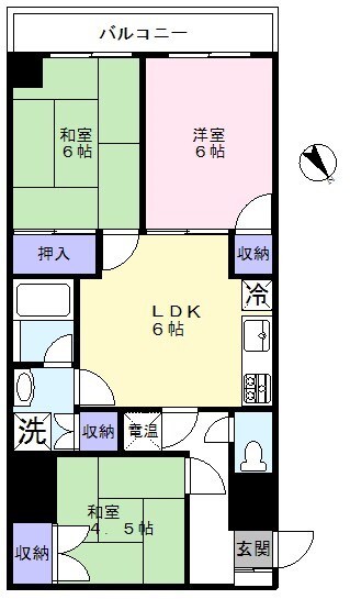 ビユーパレス美野里 201号室 間取り