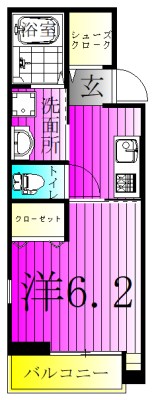 グリーンテラスⅤ 302号室 間取り