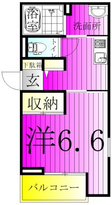 グリーンテラスⅤ 203号室 間取り