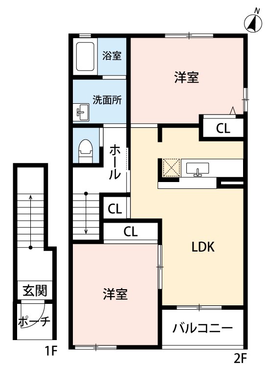 ラ・フォンテーヌ南流山 202号室 間取り