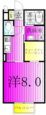 ストラールＡ 102号室 間取り