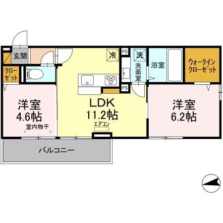 コンフォート松戸 302号室 間取り
