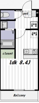 MetroGrove 202号室 間取り