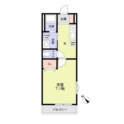 レジデンス向小金 306号室 間取り