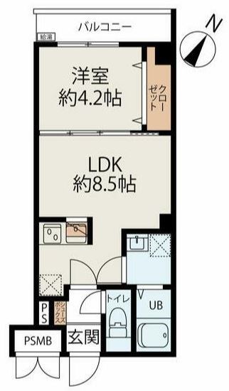 コネクトパークヒルズ南初富 102号室 間取り