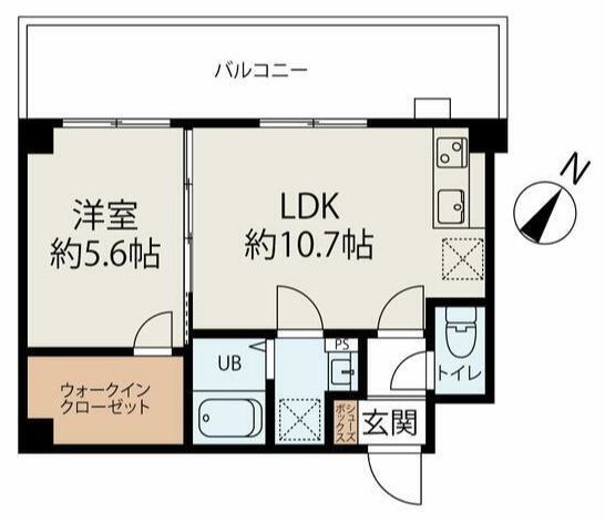 コネクトパークヒルズ南初富 401号室 間取り