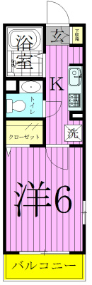 ローデア 103号室 間取り