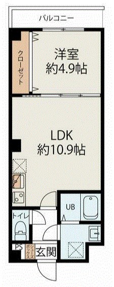 コネクトパークヒルズ南初富 403号室 間取り
