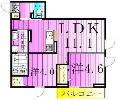 アルベロ島根 間取り図