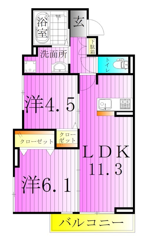 アルベロ島根 間取り図