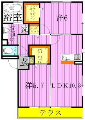 カーサ青井 間取り図