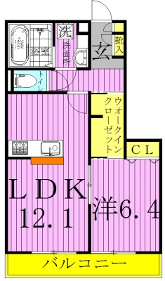 ティアレスⅠ 306号室 間取り