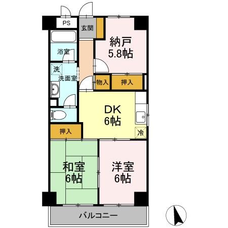 グランドール高橋 301号室 間取り