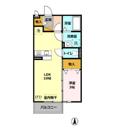 サントビーヴィレッジ　Ⅴ 202号室 間取り