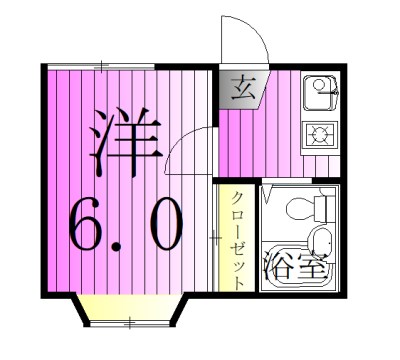 五反野ハイツ 間取り図