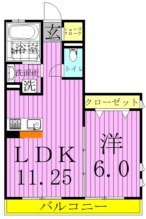 サンフレールＣ 間取り図