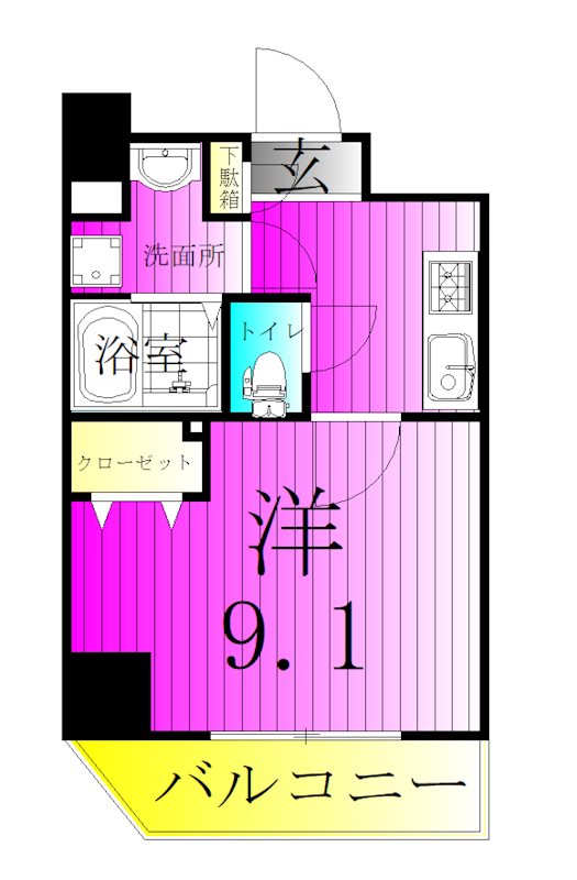 HF綾瀬レジデンス 間取り図