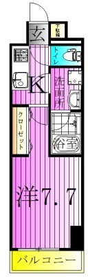 フュージョナル北綾瀬 間取り図