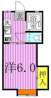 アムール柏 201号室 間取り