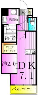 RELUXIA綾瀬Ⅲ 間取り図