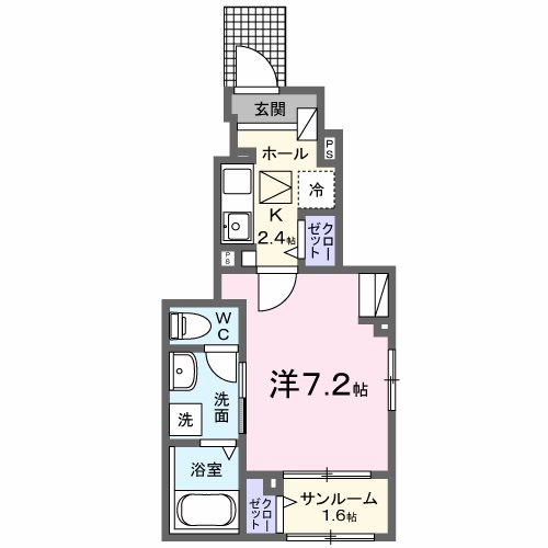 クライス 101号室 間取り