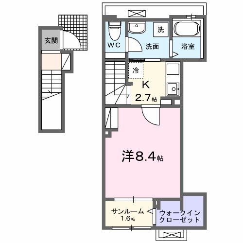 クライス 202号室 間取り