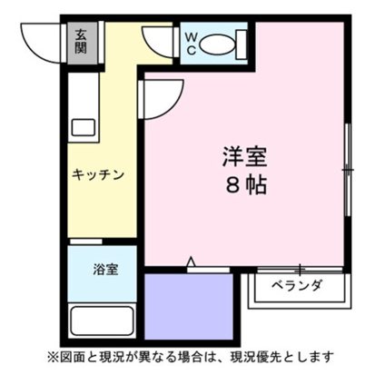 クレールコートYM 102号室 間取り