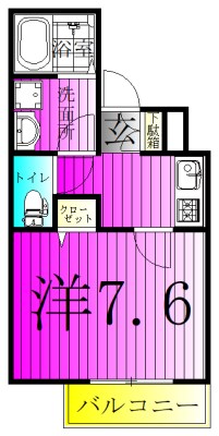 ジーメゾン我孫子パーチェ 102号室 間取り