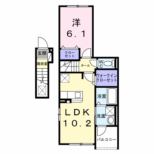 チェリー　クローバー 202号室 間取り