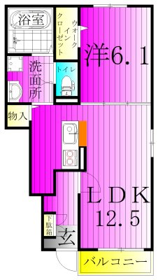 サンリット（ＳＵＮＬＩＴ） 103号室 間取り